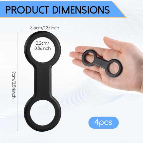 Jeffdad 4 Pcs Diving Snorkel Keeper, Clip de Silicona para Tubo de Máscara de Buceo miniatura 2