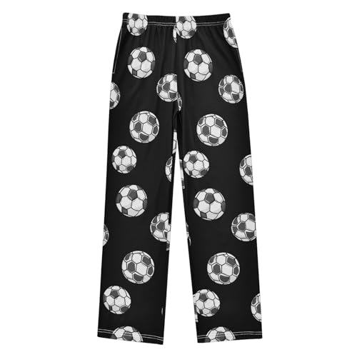 Pajama Pants Football Tile White Pattern Long Sleep Pants Lounge Bottoms