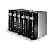 Bellagio-Italia CD/DVD Storage Binder Set - Leather - 384-Disc Capacity - Storage Organizer for DVDs, CDs, Blu Rays, & Video Games - 6 Pack with 24 Additional Sheets - Gray