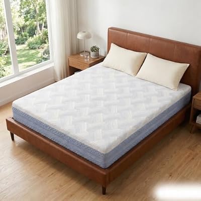 ITEFDTUTNE 12 Inch Memory Foam Mattress Queen, Cool Memory Foam Mattresses in a Box, Removable and Odorless Queen Mattresses for Cool Night, Pressure Relief, 7 - Zone Ergo Support