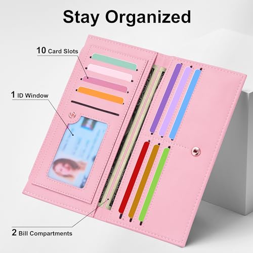 Image of Tipmile Slim Wallet for Women, RFID Blocking Credit Card Holder