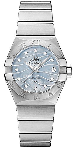 Omega Constellation Automatic Brown Dial Stainless Steel Rose Gold Mens Watch 12320382113001