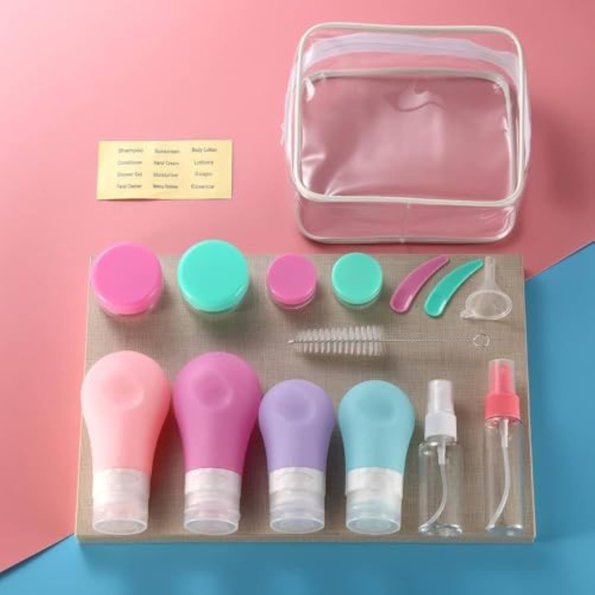 Silicone Refillable Bottles, Leakproof TSA Approved Travel Containers
