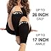 Zeta Wear 1 Pair Plus Size Calf Compression Sleeves - 15-19 mmHg Graduated Support for Men & Women | Wide Calf Fit for Swelling, Varicose Veins, Shin Splints, Travel, Nurses, Running, Recovery