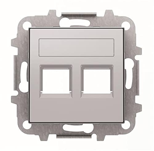Niessen Sky - Tapa 2 Conector Con Persiana Plata