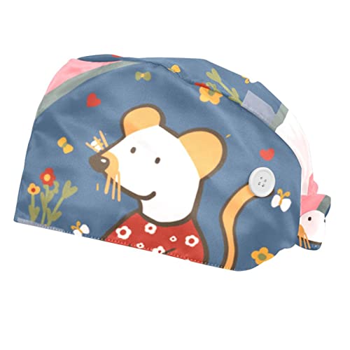 Chapeaux de Travail Animal Mignon - Lot de 2 Casquettes Respirantes Homme Femme