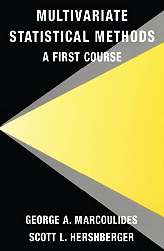 Multivariate Statistical Methods: A First Course view 2