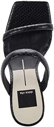 Dolce Vita Women's Novah Two Strap, Black Embossed Stella, 7.5 | Image 5