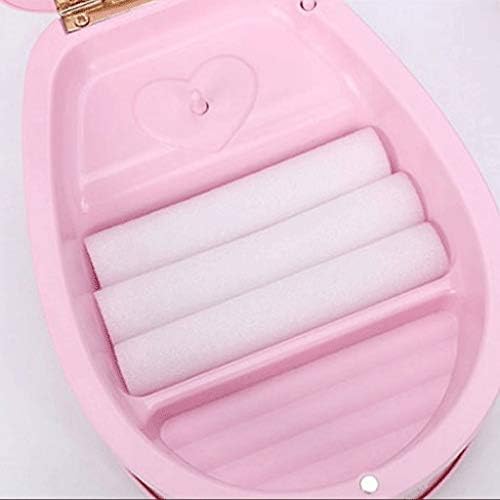 ピンクのバレエオルゴールプラスチックジュエリーボックスガールカルーセル手回しルミナスオルゴールメカニズムギフト