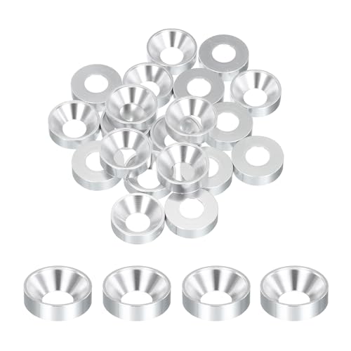 Rondelles M8 coniques argent pour monter votre drone FPV ou votre ordinateur sur mesure