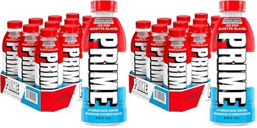 Image of Prime Ice Pop Hydration Drink, 16.9 fl oz ℮ 500 ml, 24 Pack
