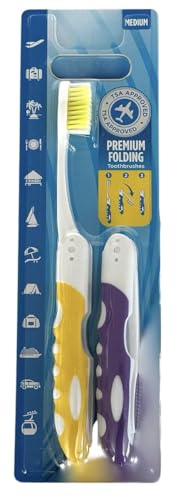Pack of 2pc Comfort Hold Travel Toothbrush On The Go