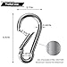GRANDBUY 5.5 Inch Large Spring Snap Hook Carabiner, 304 Stainless Steel Heavy Duty Carabiners Clip, Stainless Steel Spring Snaps Hooks Carabiners Outdoor