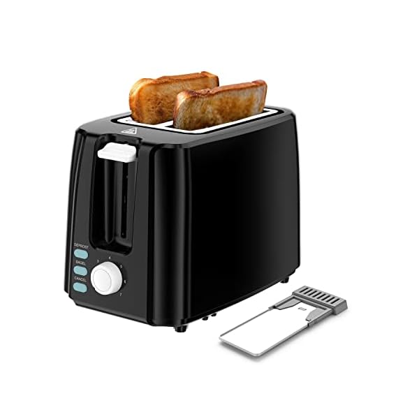 Toaster 2 Slice Best Rated Prime Toaster with 7 Shade Settings Reheat