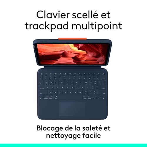 Logitech Rugged Combo 4 Touch Clavier et étui avec trackpad Apple Smart connector pour Apple 10.9 inch iPad 10ème génération - vue 6