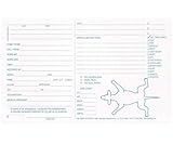 PUREPET White Klip Kards 5 x 8 Dog Grooming Giant Kennel Card Diagram Info Checklist (100 Pack)