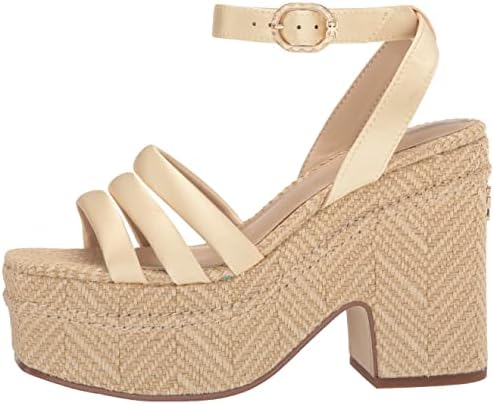Sam Edelman Women's Tibby Wedge Sandal, Washed Lemon, 7 | Image 7