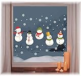 Wiederverwendbare winterliche Fensterbilder Weiße Weihnachten Fensteraufkleber Weihnachtsaufkleber Abnehmbare PVC Weihnachten Schneeflocken Aufkleber Vitrinen Selbstklebend Fensterfolie Weihnachtsdeko