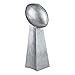 Decade Awards Silver Football Tower Trophy - Fantasy Football FFL Award - 14 Inch Tall