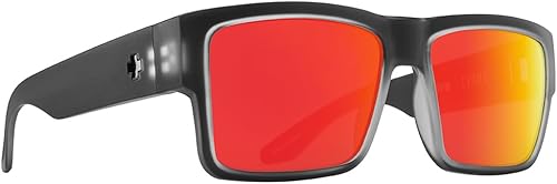 SPY Cyrus Matte Blk Ice Happy Gry Grn Polar con espejo rojo Spectra