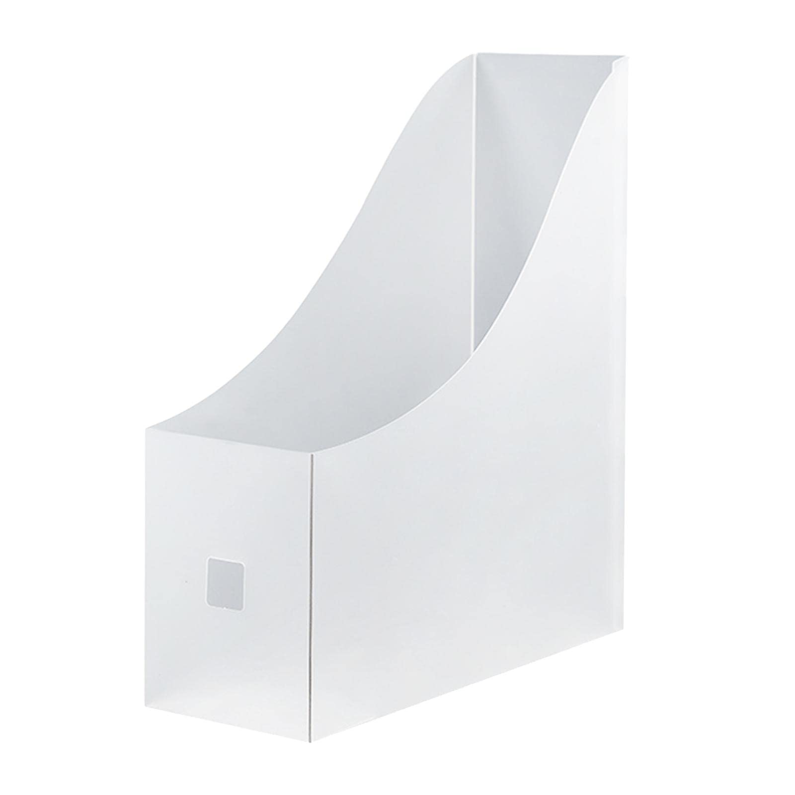 WOVEBIUS File Organizer Holder Storage Bookshelf Stationery Storage Box for Home Transparent Curves,Transparent Curves B,9x24x27cm