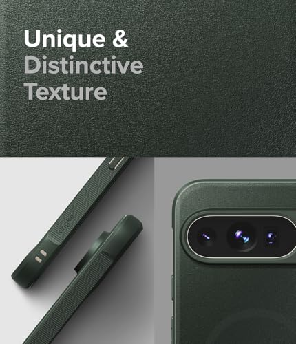 Ringke Onyx [Compatible with MagSafe] Designed for Google Pixel 9 Pro Case, Anti-Fingerprint Technology Prevents Oily Smudges Non-Slip Enhanced Grip Precise Cutouts for Camera - Magnetic Dark Green