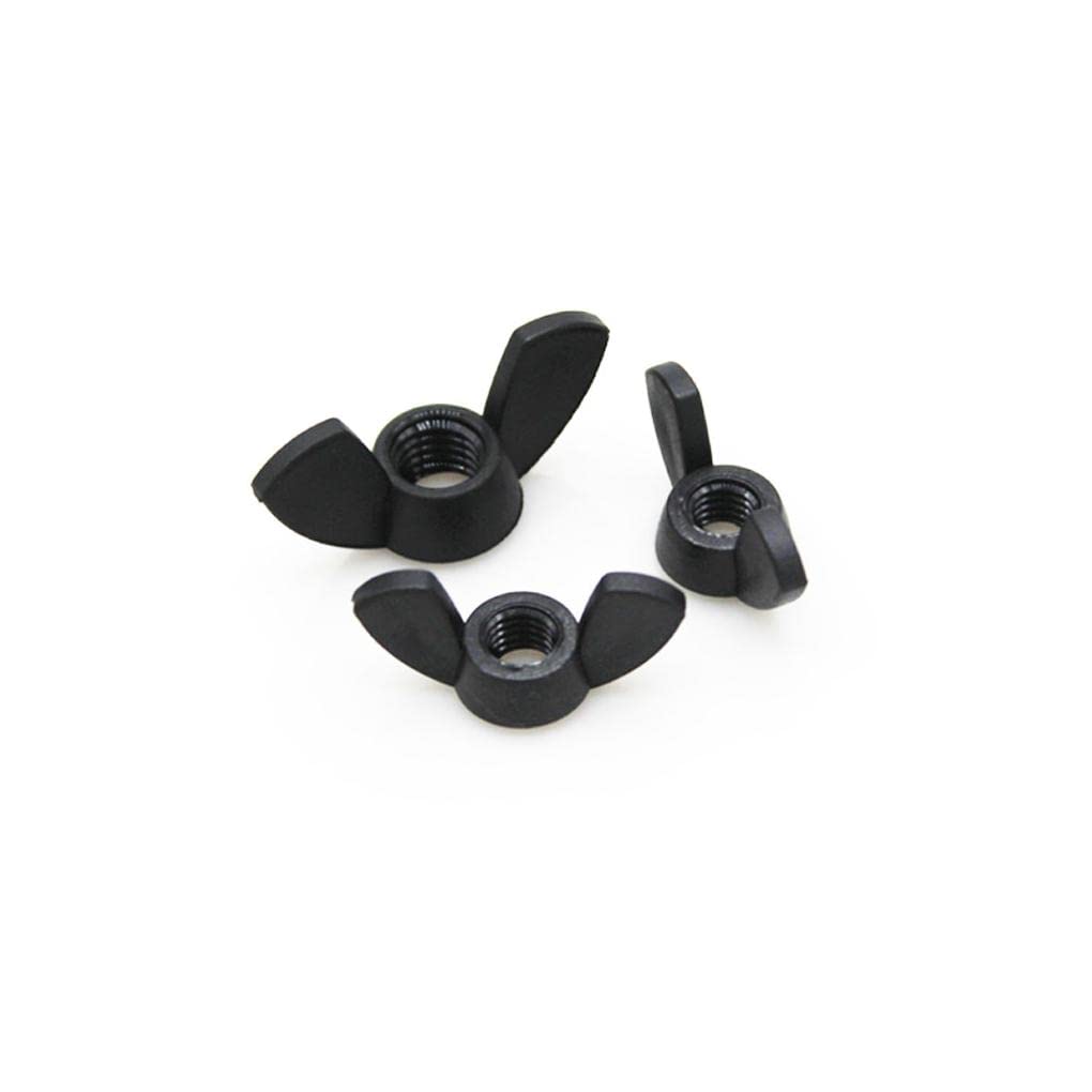 Flügelmuttern, Mutternbefestigungen, 5/10/20/30 Stück Flügelmuttern passend for Schrauben, schwarz, M3, M4, M5, M6, M8, M10, M12 Flügelmuttern (Color : 30PCS, Size : M8)