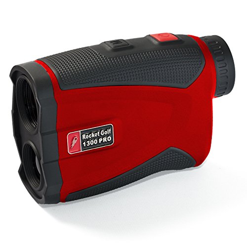 Golflaser.de - Golf Laser Entfernungsmesser Birdie 1300 Pro Red - FlagFinder - Wasserabweisend -Rangefinder RocketGolf Cover
