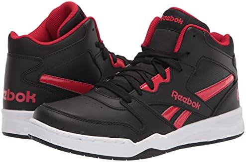 Reebok Boy's BB4500 Court Sneaker, Black/Vector Red/White, 7 Little Kid | Image 6