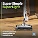 Gtech SW02 Cordless Lithium Carpet and Hardwood Floor Sweeper - Cordless Adjustable Vacuum - Up to 60 Minutes of Runtime - Rechargeable 7.2v Li-ion Battery - Lightweight (3.5 lbs.)