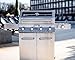 Monument Grills Larger Convertible 4-Burner Natural Gas Grill Stainless Steel Cabinet Style Propane Grills, LED Controls,Side Burner(Without Conversion Kit)