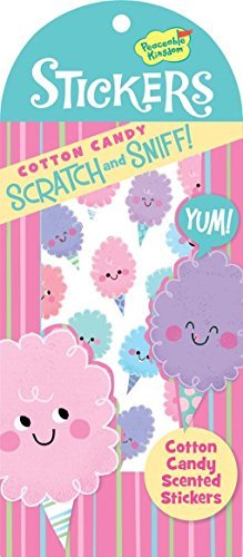 PEACEABLE KINGDOM Stickers Scratch And Sniff Cotton Candy, 1 EA