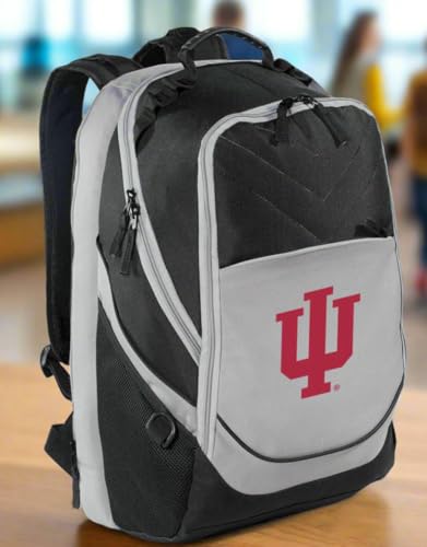 Image of Broad Bay Indiana University Backpack | Official IU Logo, Padded Laptop Computer Section, Premium 600 Denier Nylon Fabric,