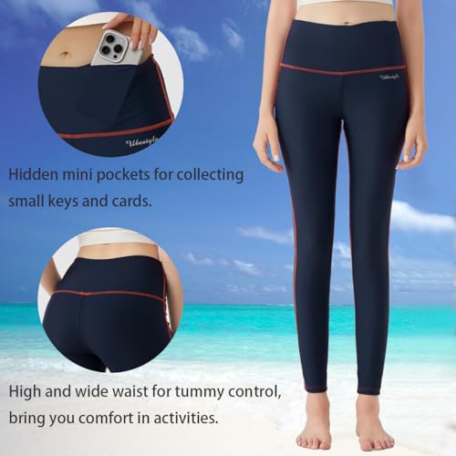 Image of Ubestyle Women's Swim Pants UPF 50+ High Waist Rash Guard Leggings