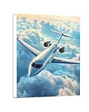 Diamond Painting Avión, Diamond Painting Adultos Cielo Pintura Diamante Punto de Cruz, Manualidades Adultos DIY Pintura De Diamante, Dibujos con Diamantes Para Decoración Pared Hogar 80x110cm 0a-178
