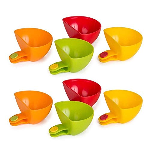 Gaocunh Sauce Ketchup Clip Assortis à Salade Soucoupe Ketchup Jam Dip Clip Bol Tasse Soucoupe Vaisselle ustensile de Cuisine (Vert) Cover