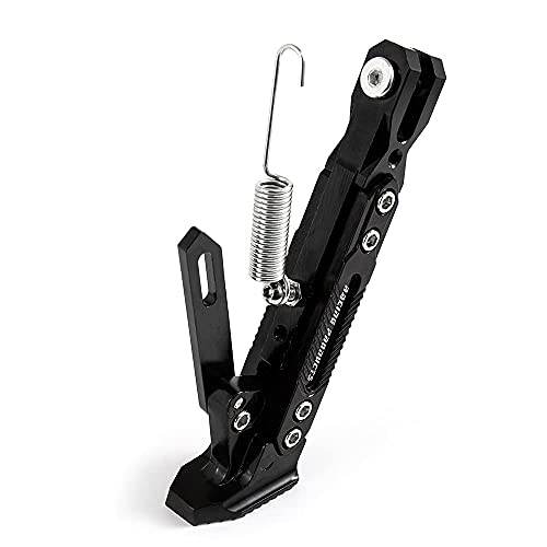 Béquille de moto CNC en alliage d'aluminium robuste avec kit de ressorts universels pour scooter