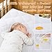 Yoofoss Waterproof Crib Mattress Protector, Quilted Infant Mattress Pad Cover Soft and Breathable, Machine Washable Toddler Mattress Protector for Standard Baby Crib Size 52''x28''