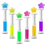 PSIL Toilet Bowl Cleaner Gel Stamps, 6 Scents with Flower Design, 78 Uses, Ocean Lavender Jasmine Lemon Osmanthus Mixed Fragrances (6)