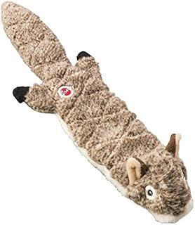 SPOT Ethical Pets Squirrel Mini Skinneeez Extreme Stuffingless Quilted Dog Toy, 14"