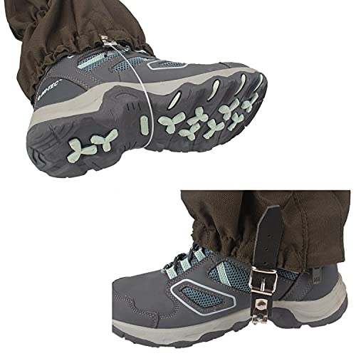Uponauot Thicken Oxford Snake Gaiters Snake Bite Protection Gator For Lower Legs Boot Gaiters For Hiking Waterproof Hunting Boot Snow Boot Cover Adjustable Legging For Men And Women,Army Green #TOP5