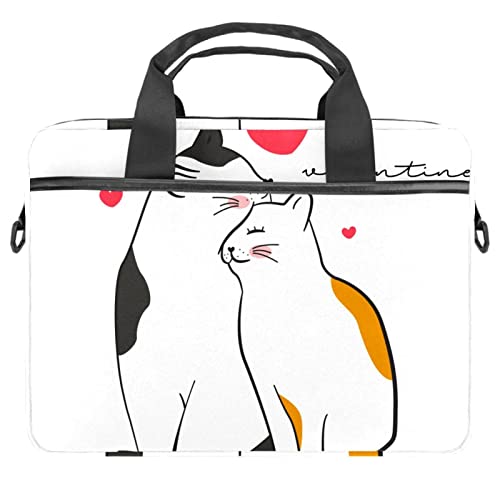 Sacoche ordinateur 14 pouces bandoulière chat anti-rayures
