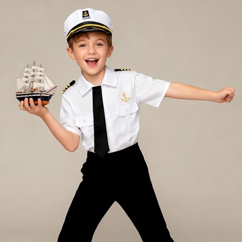 Disfraz de Capitán Náutico Infantil con Accesorios miniatura 3