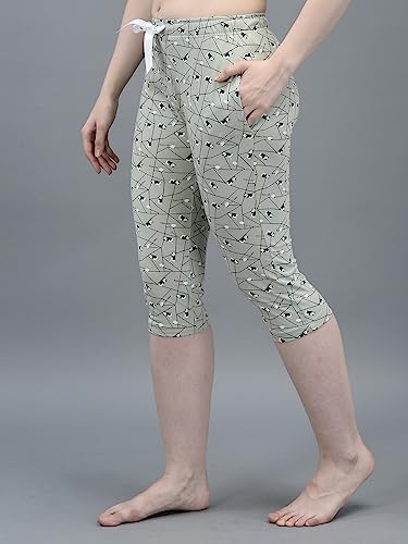 Image of Dollar Missy Women's Combed Cotton Printed Capri
