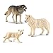 Produktbild Schleich 14821 Wolf + 14742 Arktischer Wolf + 14804 Arktisches Wolfsjunges
