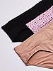 Warners Womens Blissful Benefits No Muffin Top 3 Pack Hipster Panties, Mauve Shadows Pop/Toasted Almond/Black, Medium
