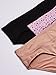 Warner's womens Blissful Benefits No Muffin 3 Pack Hipster Panties, Mauve Shadows Pop Toasted Almond Black, Large US