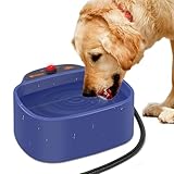 Picture of Ormalla Heated Dog Bowl, 96oz/2.8L Outdoor Heated Water Bowl for Dogs, Cats, Chickens and Squirrels, Heated Pet Bowl with Chew Resistant Power Cord and ON/Off Switch, 35W