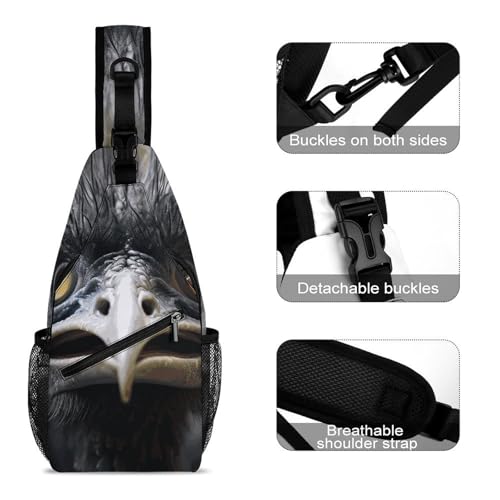 Mochila tipo sling casual ligera para hombre y mujer miniatura 3