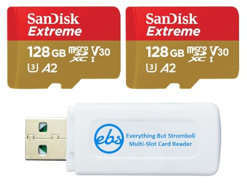 SanDisk MicroSDXC 128GB UHS-I Extreme 2�p�b�N �������[�J�[�h SDSQXAA-128G-GN6MN